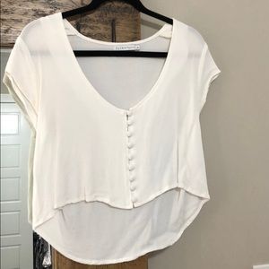 Flynn Skye white crop top